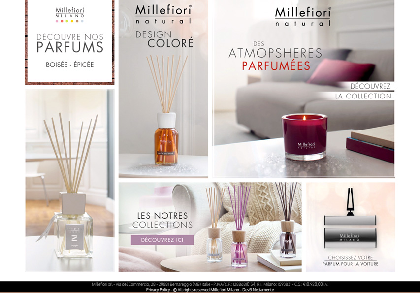 Diffuseurs de parfum MILLEFIORI MILANO