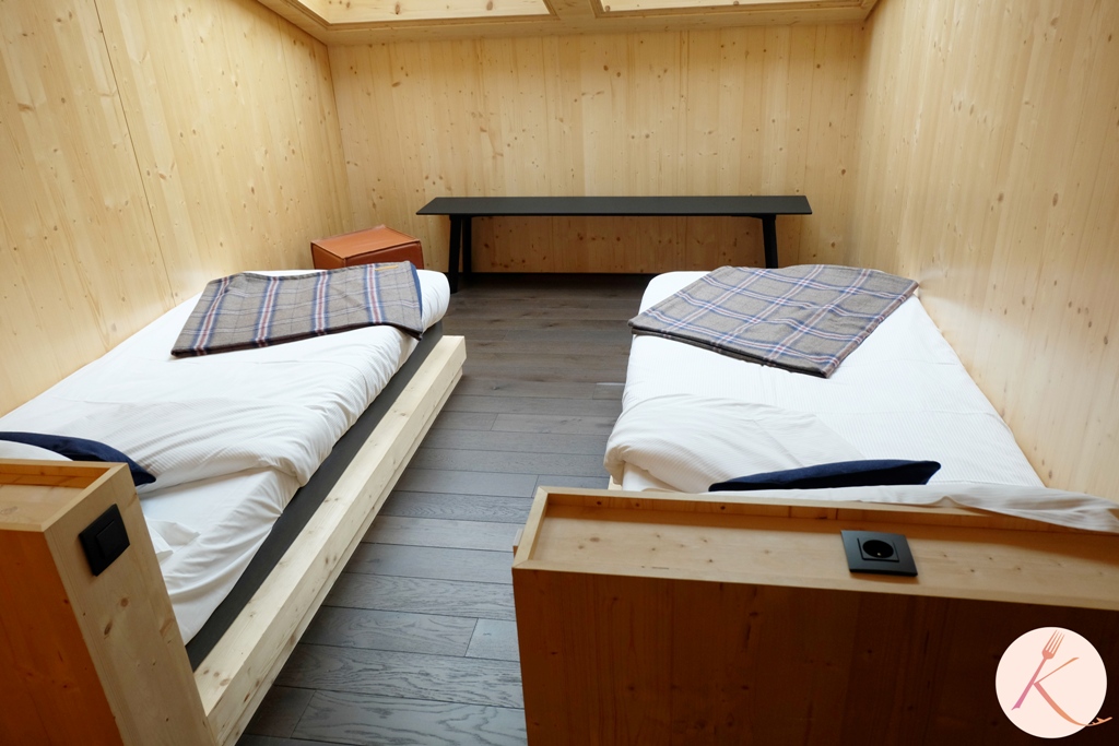 La pièce avec 2 lits simples dans la chambre Familiale 49 m²