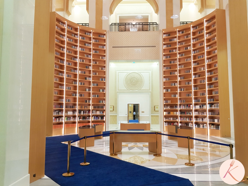 Visiter Abu Dhabi : la bibliothèque du palais Qasr Al Watan